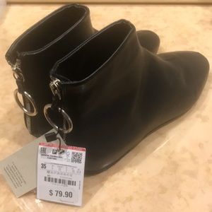 NWT Zara Black Booties